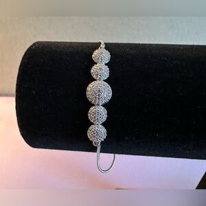 Silver Bolo Style Bracelet